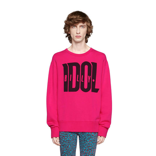 Gucci Billy Idol Crewneck Sweatshirt in Pink
