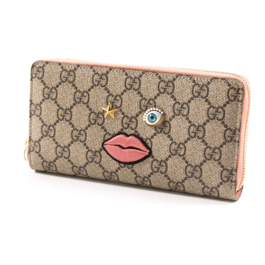 Gucci GG Supreme Zip Around Wallet