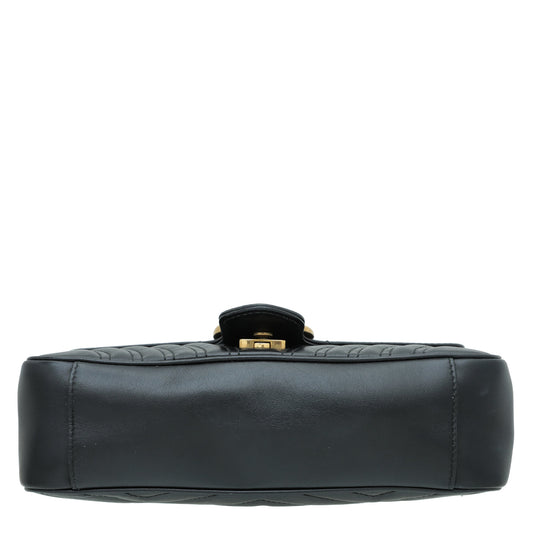 Gucci Black GG Marmont Small Bag