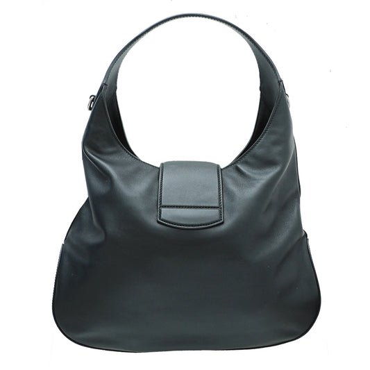 Gucci Black Dionysus Web Hobo Medium Bag