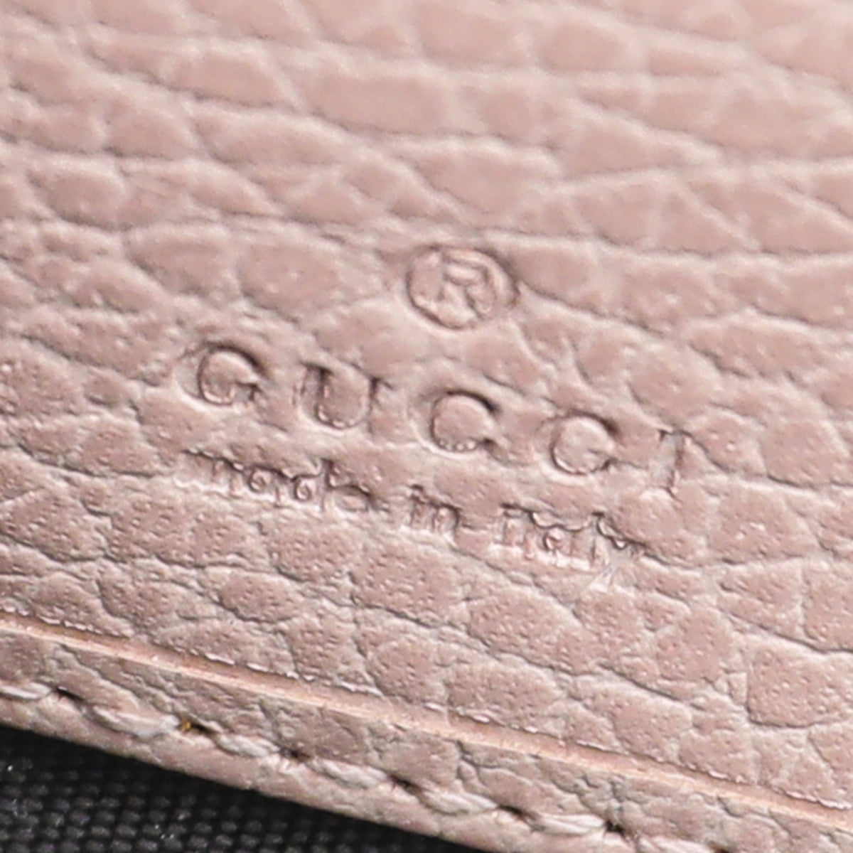 Gucci Light Pink GG Butterfly Diamond Zip Long Wallet