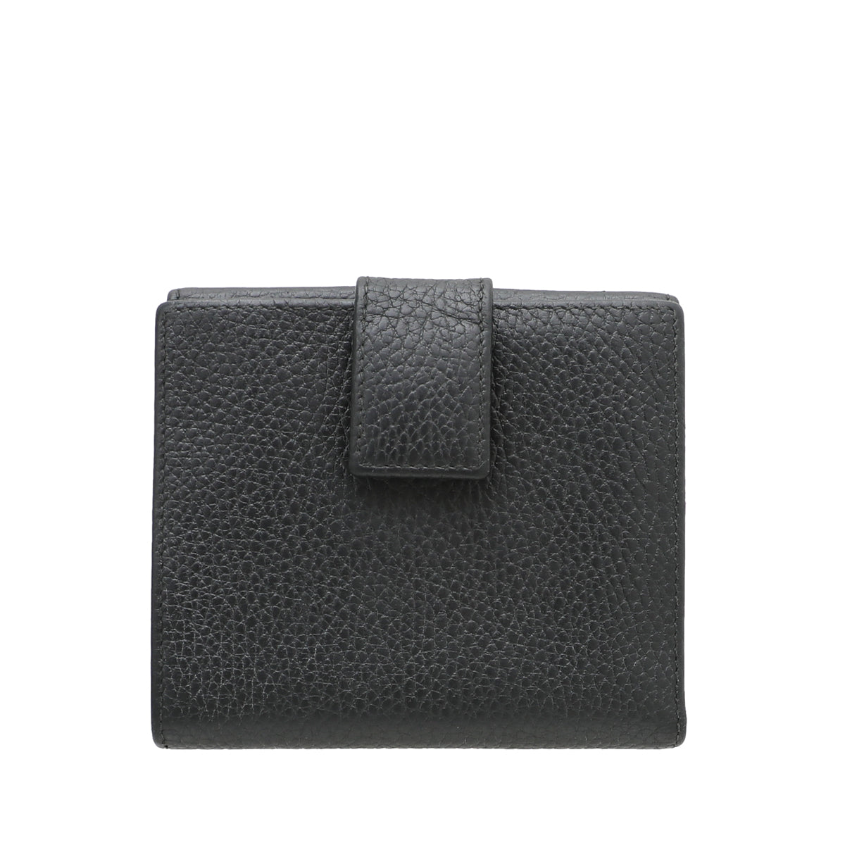 Gucci Black GG Fremch Flap Wallet
