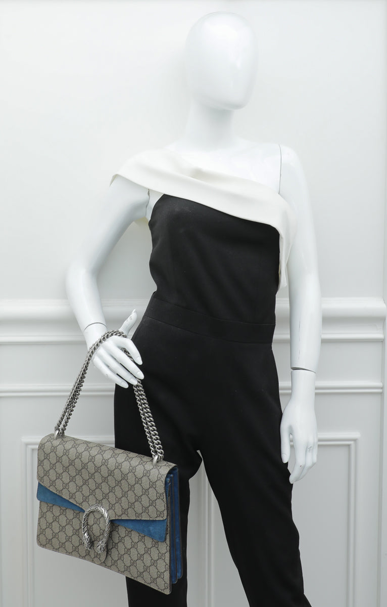 Gucci Bicolor GG Supreme Dionysus Medium Bag