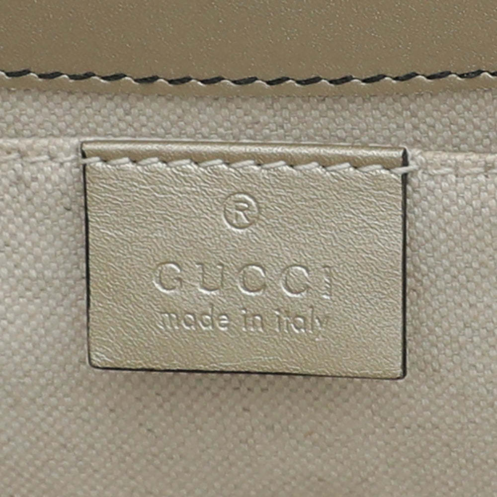 Gucci Metallic Champaigne Guccissima Emily Medium Bag