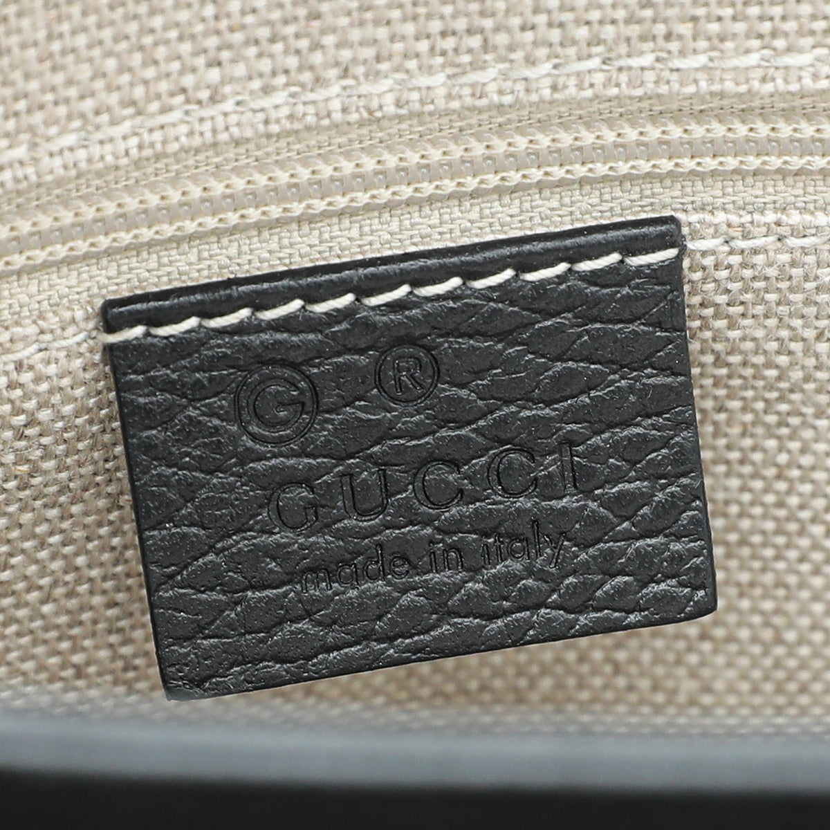 Gucci Black Interlocking G Top Handle Medium Bag