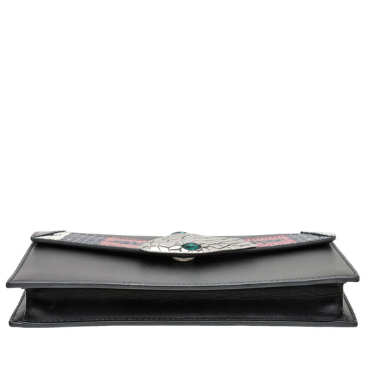 Gucci Black Lilith Snakeskin Chain Bag