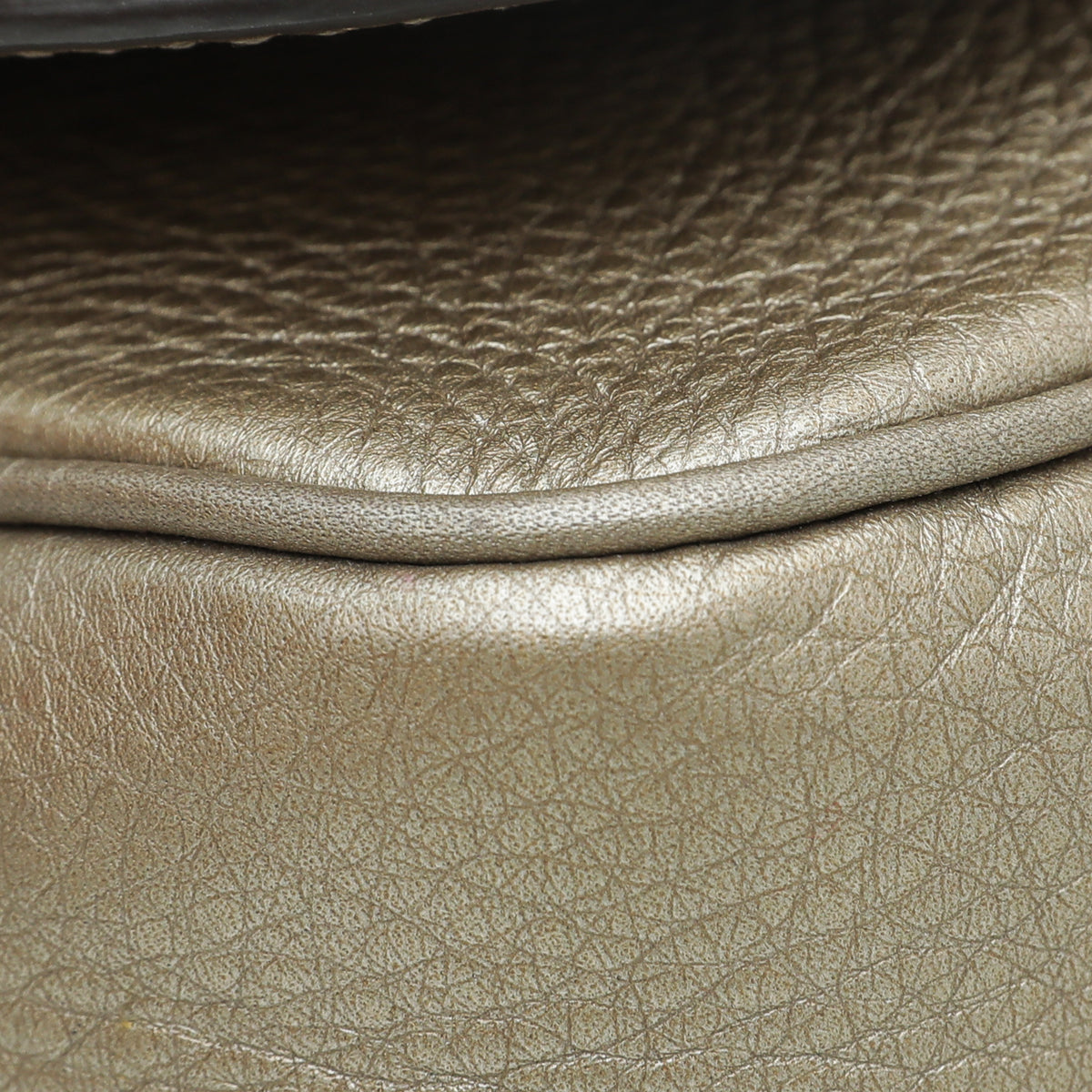 Gucci Metallic Champagne Soho Tassel Flap Chain Bag