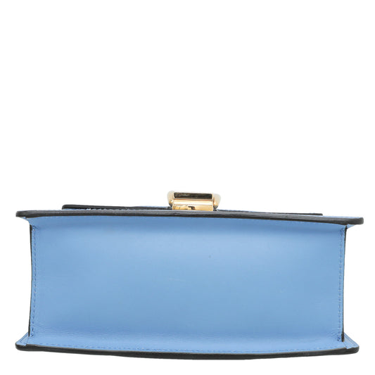 Gucci Blue Sylvie Top Handle Mini Bag