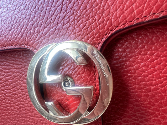 Gucci Interlocking GG Red Small Shoulder Bag