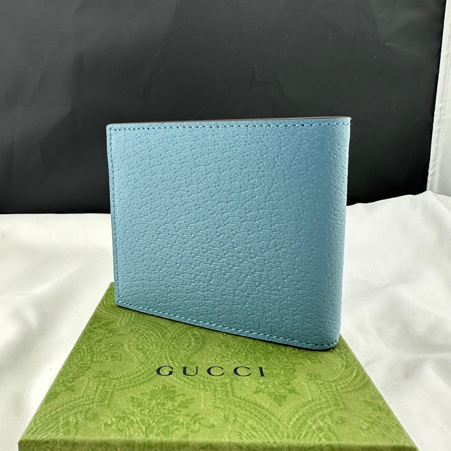 Gucci GG Marmont Card Case Wallet in Blue