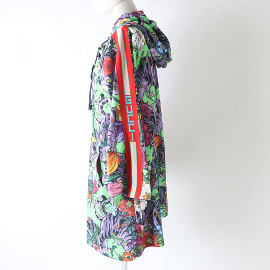 GUCCI Hoodie Outer material: 55% polyester, Outer material: 45% cotton, Part: 100% nylon Multi Women M Used