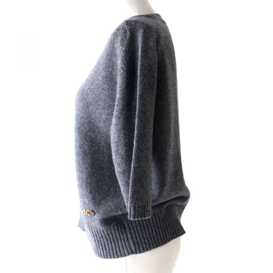 GUCCI knit Main: 100% cashmere gray Women L Used