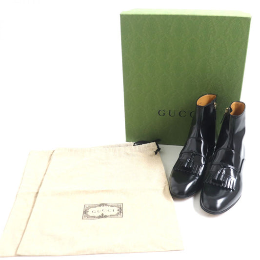 GUCCI boots Patent leather black 9 1/2