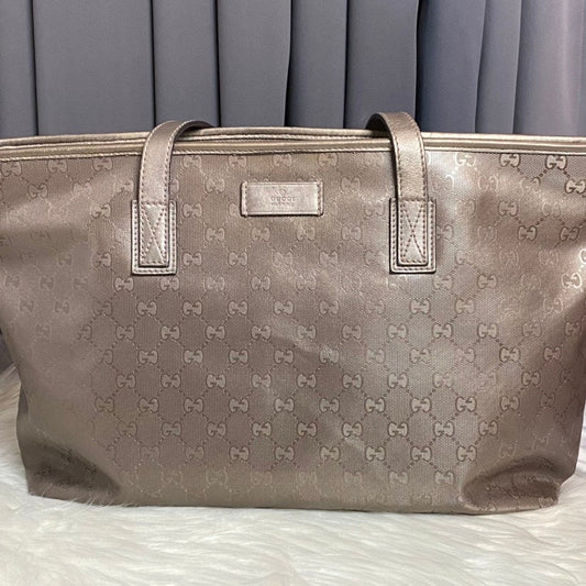 Gucci Abbey Beige GG Canvas Shoulder Bag