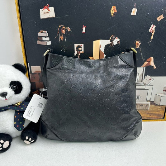 Gucci Black Hobo Bag in Leather