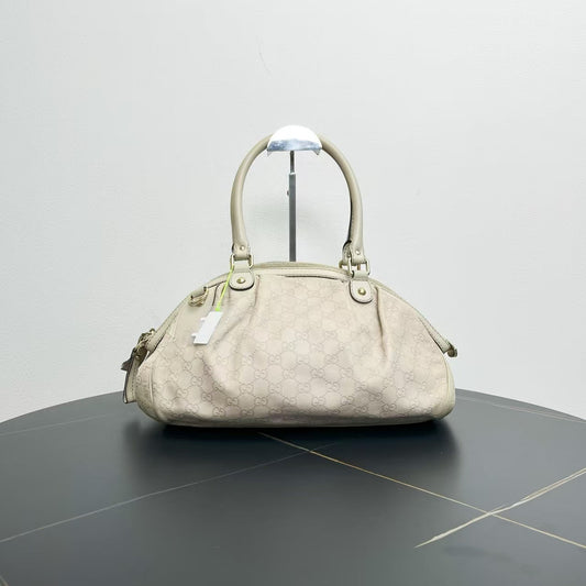 Gucci Beige Preloved Tote Bag with GG Pattern