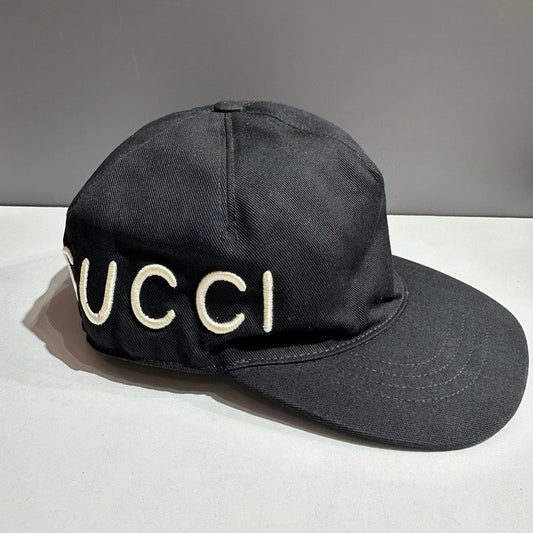 Gucci Classic Black Embroidered Hat