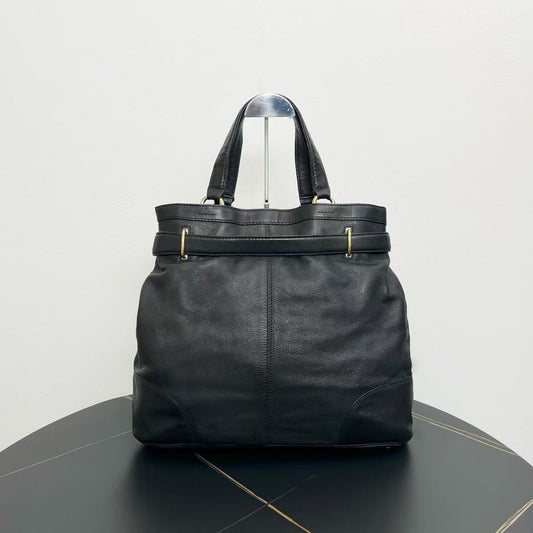 Gucci Black Leather Indy Tote Bag