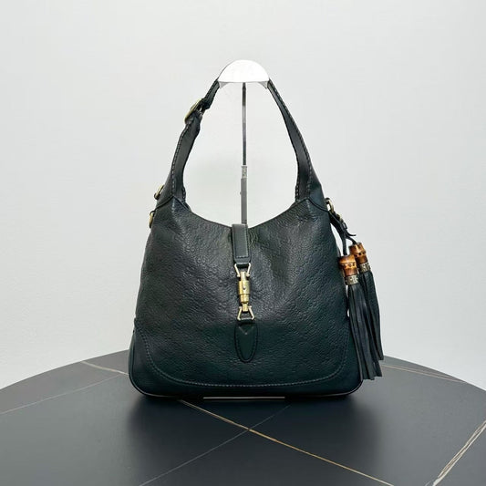 Gucci Indy Black Leather Shoulder Bag