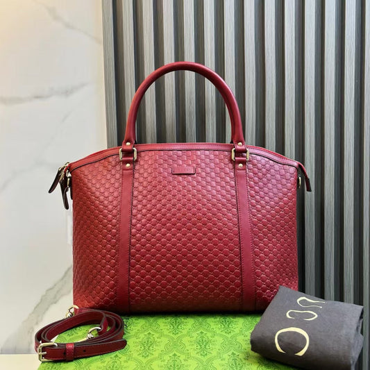 Gucci Interlocking Red Two-Way Bag - Luxurious Preloved Designer Handbag