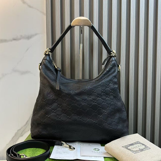 Gucci GG Imprimé Black Two-Way Shoulder Bag