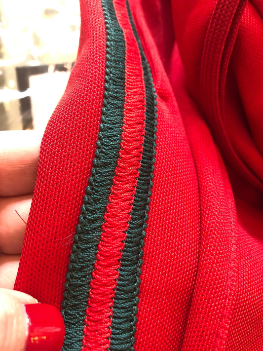 Gucci Green and Red Stripe Track Pants in Red