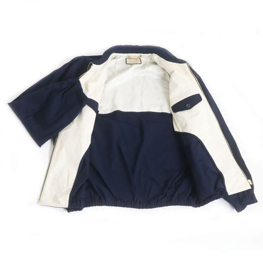 GUCCI Blouson Main: 70% cotton, Main: 30% nylon, Lining: 100% rayon, Part: 100% polyester Navy mens 50 Used