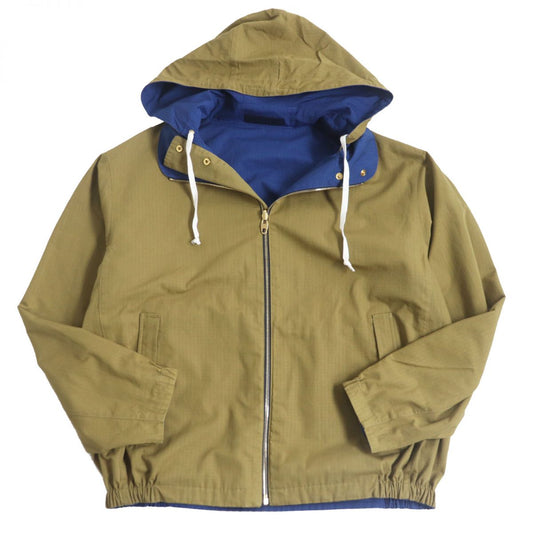 GUCCI Blouson Outer material: 70% cotton, Outer material: 30% nylon, Part: 80% polyester, Part: 20% metal fiber Blue/brown type mens 50 Used
