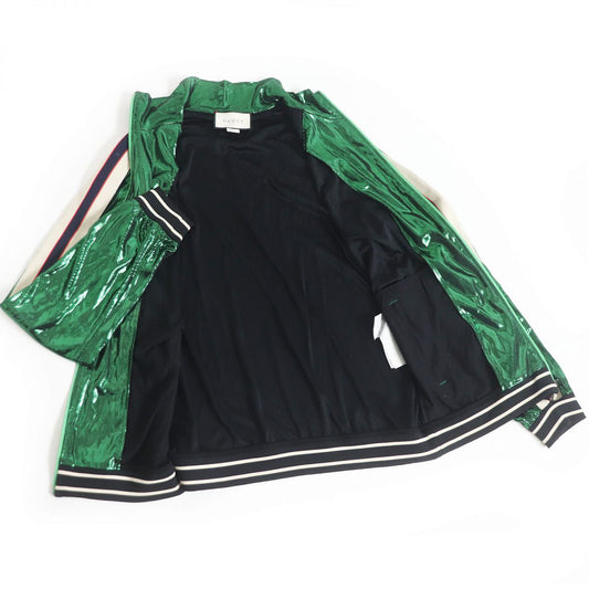 GUCCI Blouson Outer: 65% acetate, Outer: 35% nylon, Part: 84% polyester, Part: 14% nylon, Part: 2% polyurethane Green type mens M Used