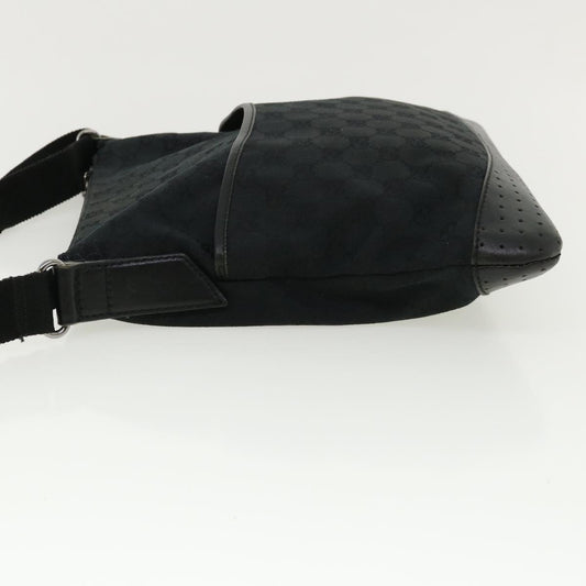 GUCCI GG Canvas Shoulder Bag Black 145857001013  tb425