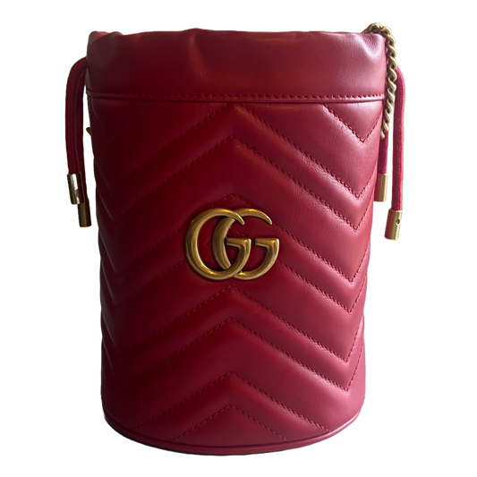 Gucci GG Marmont Metelasse, Mini Bucket bag