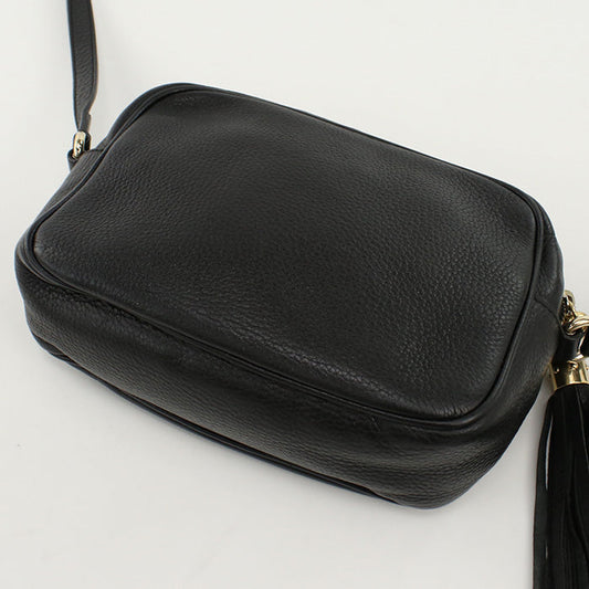 GUCCI GU81147 Shoulder Bag Soho Cross body bag leather black Women