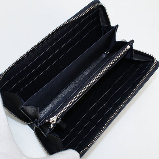 GUCCI 706844 UULBN 4055 Long Wallet Ophidia Double G Zip Around Long Wallet GG Supreme Canvas,leather Navy unisex