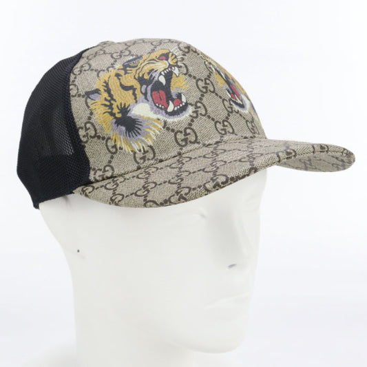 GUCCI 426887 4HB13 2060 cap Daiger print GG pattern Baseball cap GG Supreme Canvas beige unisex