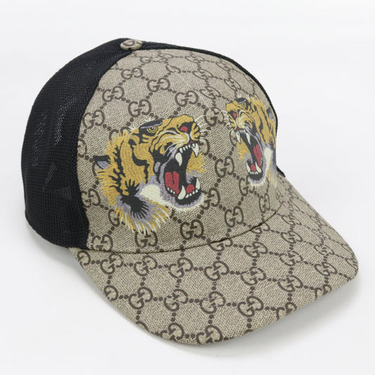 GUCCI 426887 4HB13 2060 cap Daiger print GG pattern Baseball cap GG Supreme Canvas beige unisex
