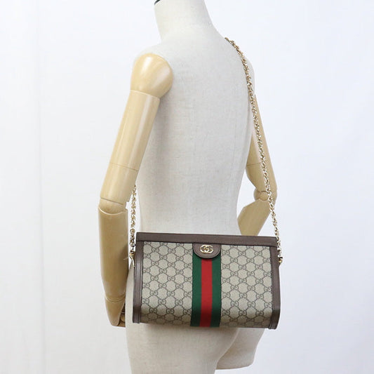 GUCCI 503877 K05NG 8745 Ofidia Chain Shoulder Bag  GG Supreme beige Women