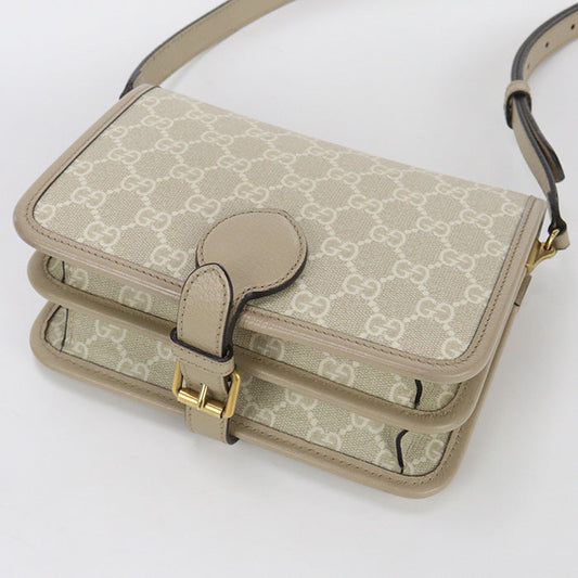 GUCCI 671620 mini crossbody bag Interlocking G Diagonal shoulder bag GG beige