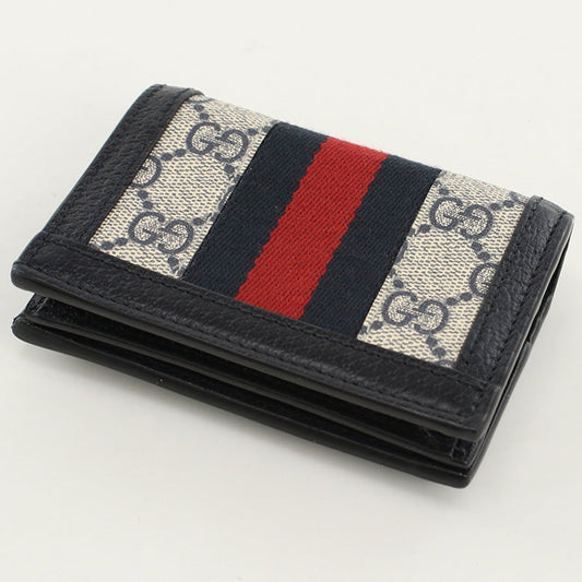 GUCCI 523155 96IWN 4076 Bi-fold wallet Ophidia GG Marmont Flap wallet GG Supreme Canvas multi Women