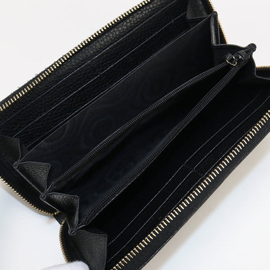 GUCCI 598187 Zip around wallet Soho PurseZip leather black Women