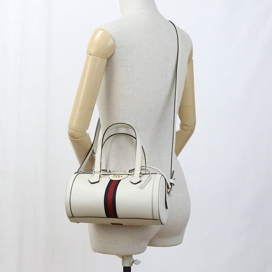 GUCCI GU84088 small boston bag Ofidia Mini Boston leather white Women