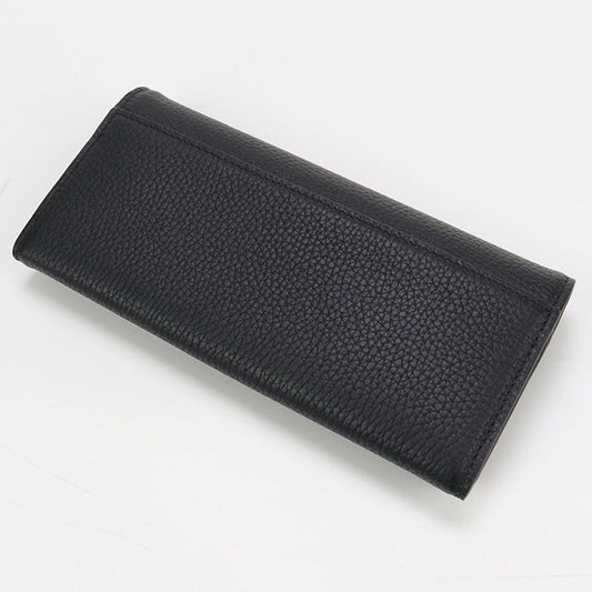 GUCCI 771151 Wallet Long with double fold coin purse leather  black mens