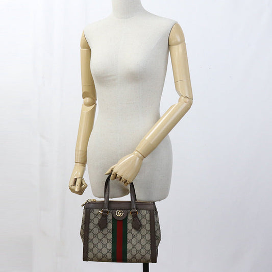 GUCCI 547551 Tote Bag Ofidia 2way Small Tote Bag GG Supreme, leather Brown Women