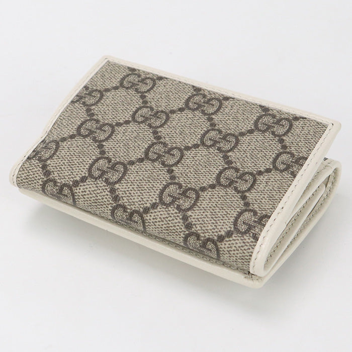 GUCCI 644462 Tri-fold wallet Gucci Horsebit 1955 GG Supreme/leather beige Women