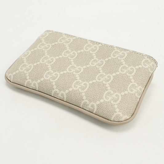GUCCI 772321 Coin case GG Supreme Coin Pocket GG Supreme Canvas Women beige