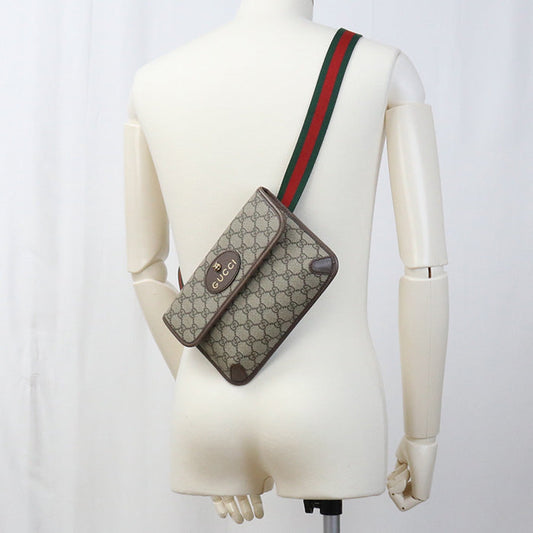 GUCCI 493930 body bag Neo vintage Belt Bags Crossbody Bags GG Supreme Brown mens
